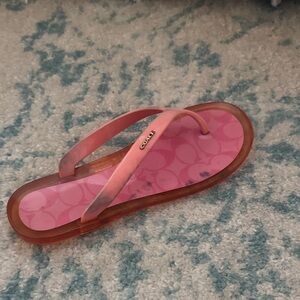 Coach Vibrant Pink Sandals